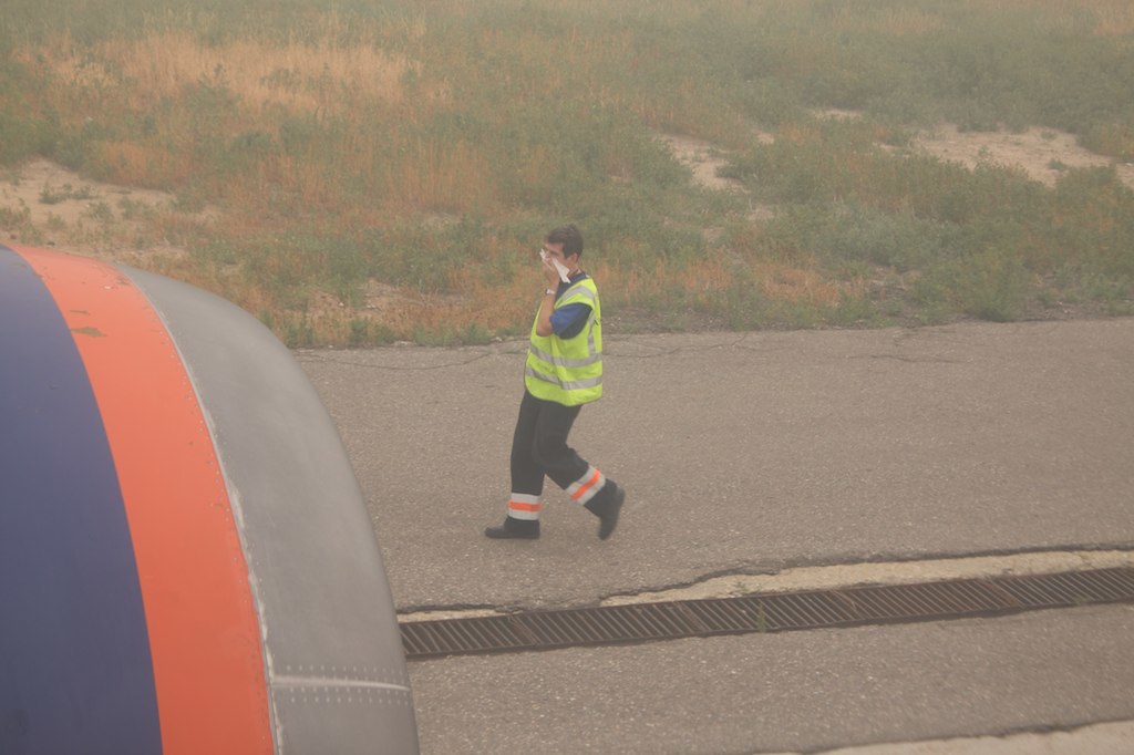 Israel plane fire